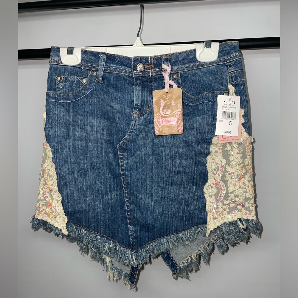 Candies Denim Mini Skirt NWT